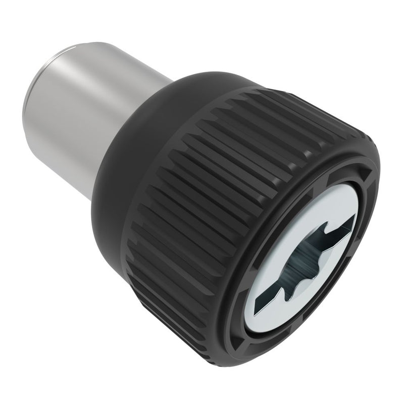 SOUTHCO Captive Screw, M5 X 0.8, Press-in, TORX®/Slot Combination, Knurled Black Knob [47-90-561-60]