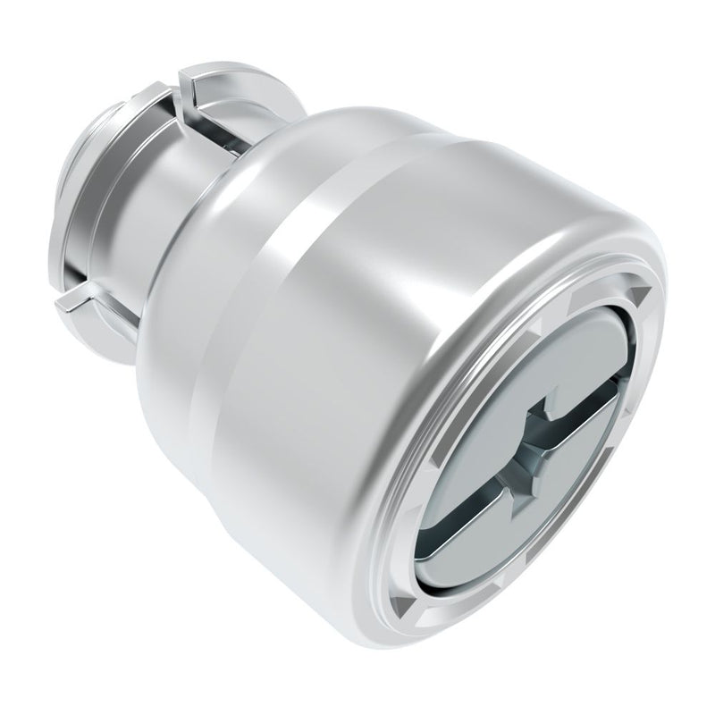 SOUTHCO Captive Screw, 8-32 Thread, Snap-In, Phillips/Slot Combination, Smooth Bright Knob [47-60-390-11]