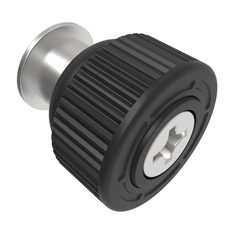 SOUTHCO Captive Screw, M3 X 0.5, Flare-in, Phillips Recess, Knurled Black Knob [47-99-944-1F1-K000]