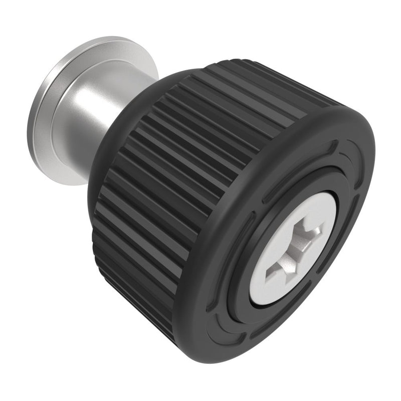 SOUTHCO Captive Screw, M3 X 0.5, Press-in, Phillips Recess, Knurled Black Knob [47-99-945-1P0-K000]