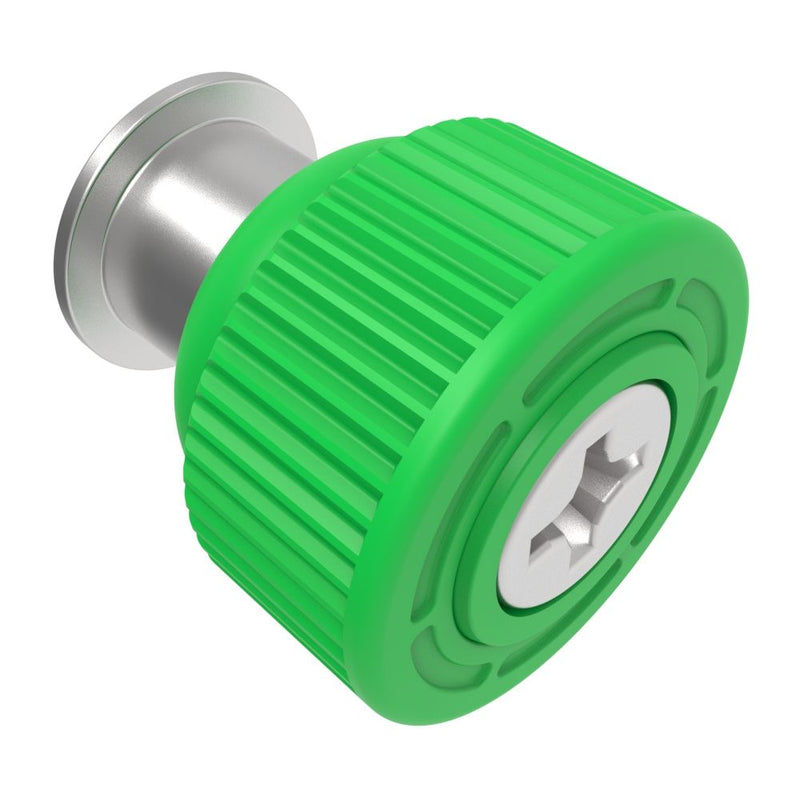 SOUTHCO Captive Screw, M3 X 0.5, Press-in, Phillips Recess, Knurled Green Knob [47-99-945-1P0-K014]