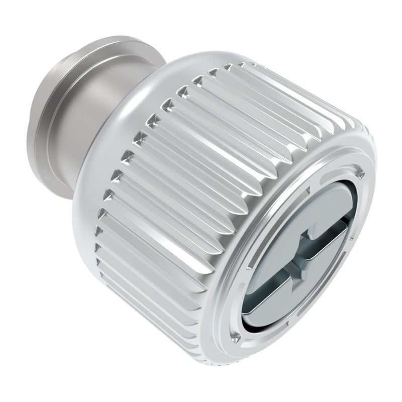 SOUTHCO Captive Screw, M3 X 0.5, Surface Mount Technology, Phillips/Slot Combination, Knurled Bright Knob [47-SM-3321-K-R]