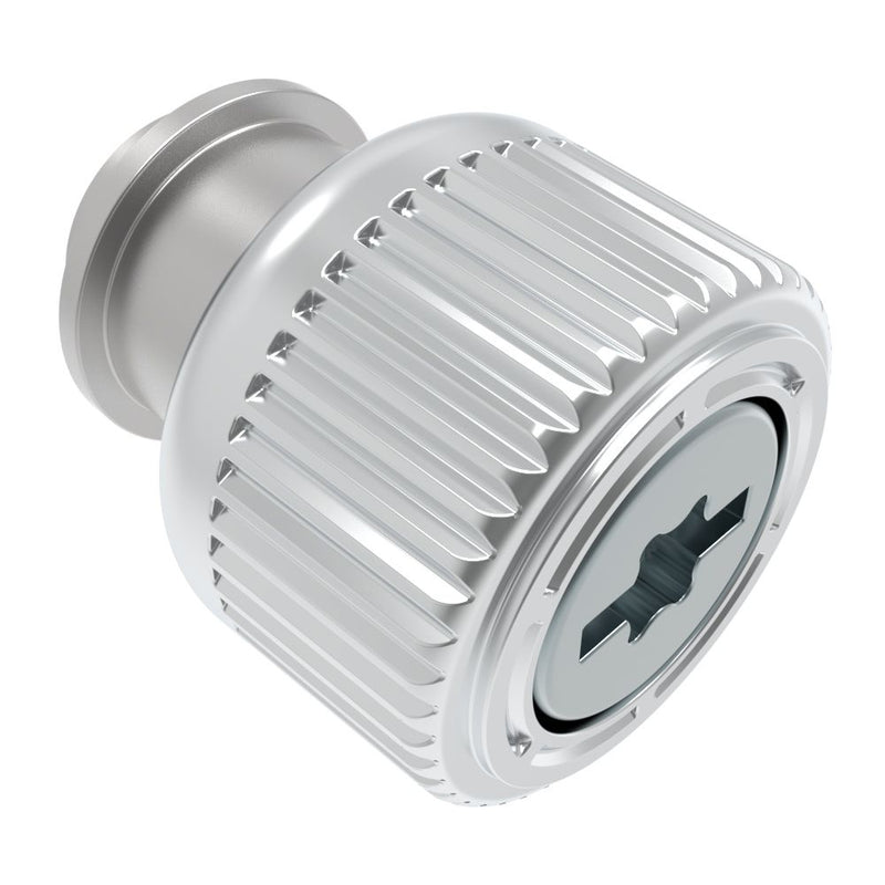 SOUTHCO Captive Screw, M3 X 0.5, Surface Mount Technology, TORX®/Slot Combination, Knurled Bright Knob [47-SM-3411-K-R]