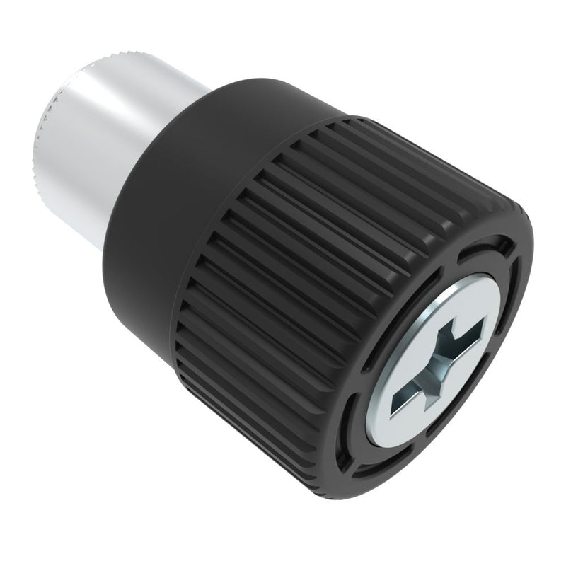 SOUTHCO Captive Screw, 10-32 Thread, Press-in, Phillips/Slot Combination Black Knob [4C-PS-10-1P0-K000]