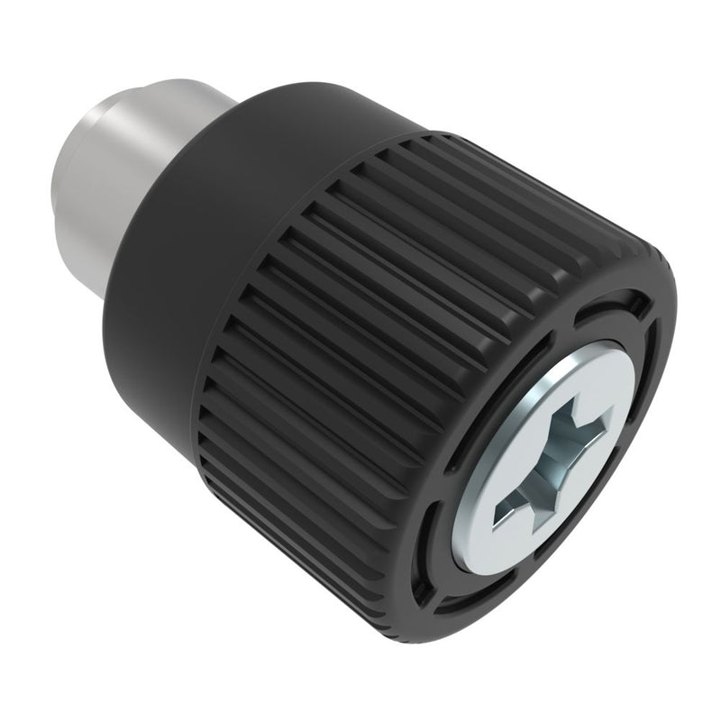 SOUTHCO Captive Screw, 4-40 Thread, Flare-in, Phillips Recess, Black Knob [4C-PH-04-2F1-K000]