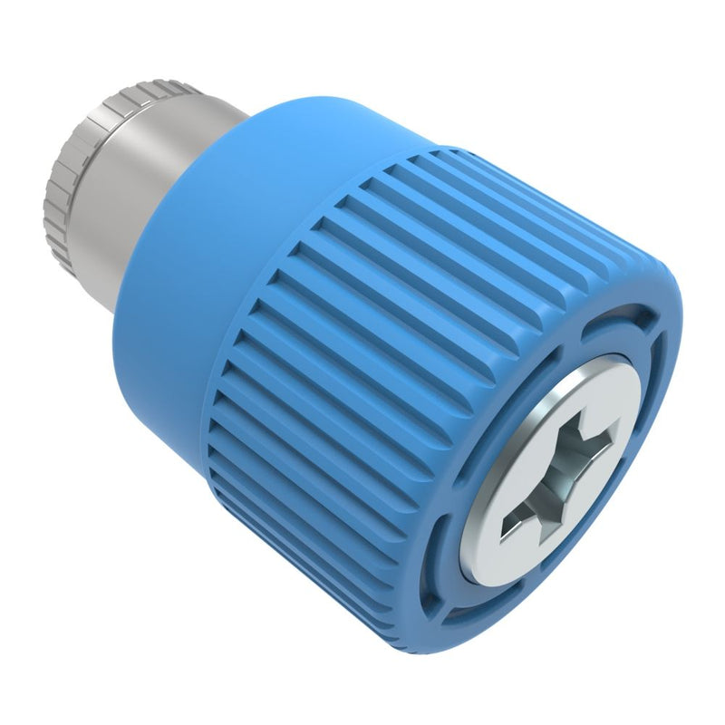 SOUTHCO Captive Screw, 4-40 Thread, P.C. Board, Phillips Recess, Knurled Blue Knob [4C-PH-04-1B0-K008]