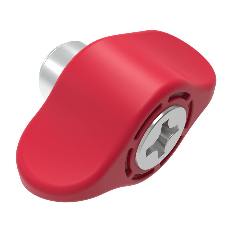 SOUTHCO Captive Screw, 4-40 Thread, Press-in, Phillips Recess, Wing Knob, Red [4C-PH-04-1P0-W013]