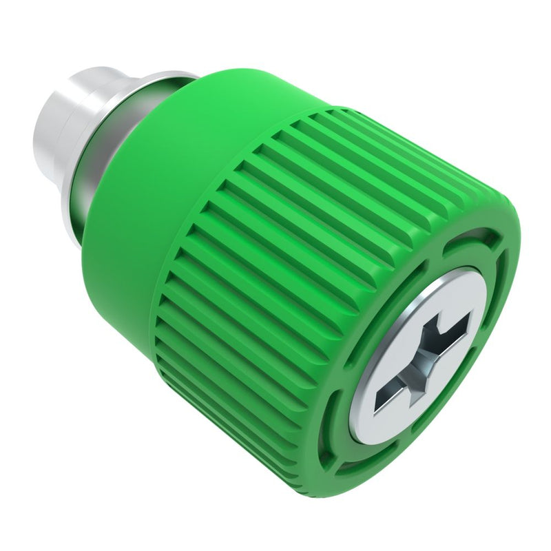 SOUTHCO Captive Screw, 10-32 Thread, Floating, Phillips/Slot Combination, Knurled Green Knob [4C-PS-10-3T2-K014]