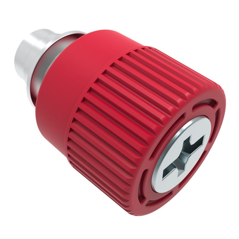 SOUTHCO Captive Screw, M4 X 0.7, Floating, Phillips/Slot Combination, Knurled Red Knob [4C-PS-M4-4T3-K013]