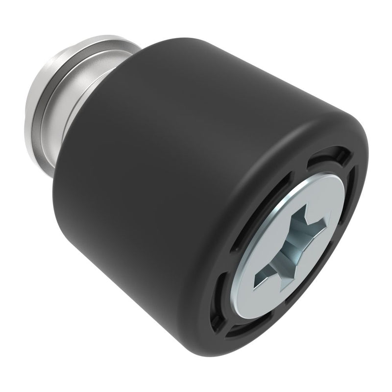 SOUTHCO Captive Screw, M3 X 0.5, Surface Mount Technology, Phillips Recess, Smooth Black Knob [4C-SM-3111-N000-R]