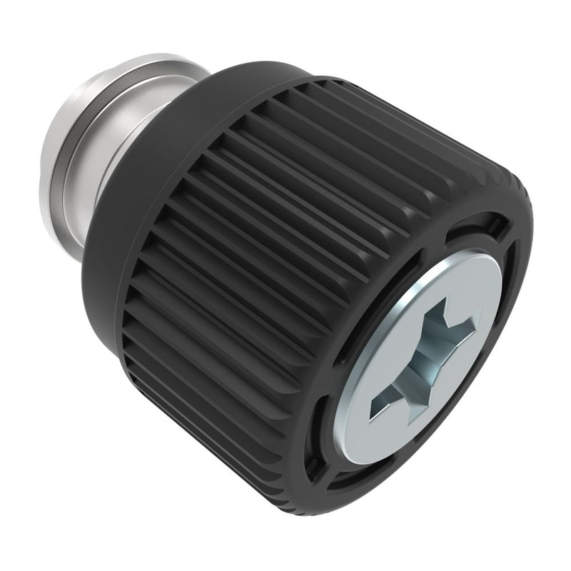 SOUTHCO Captive Screw, M3 X 0.5, Surface Mount Technology, Phillips Recess, Knurled Black Knob [4C-SM-3111-K000-R]