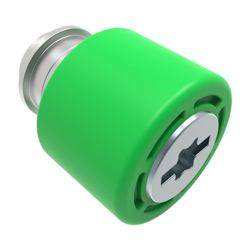 SOUTHCO Captive Screw, 4-40 Thread, Surface Mount Technology, TORX®/Slot Combination, Smooth Green Knob [4C-SM-1421-N014-R]