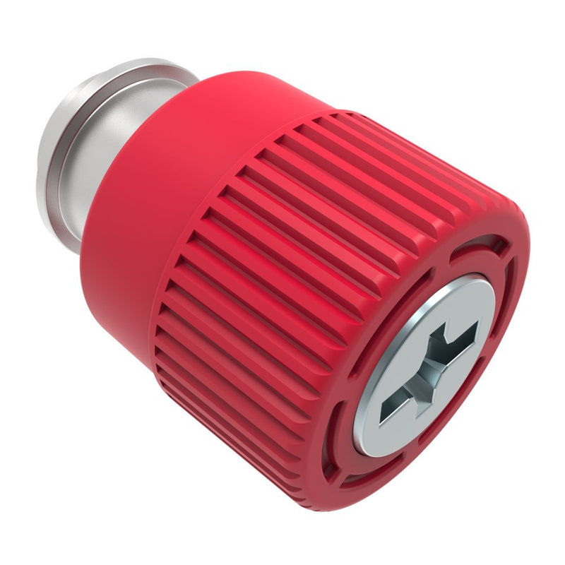 SOUTHCO Captive Screw, 6-32 Thread, Surface Mount Technology, Phillips/Slot Combination, Knurled Red Knob [4C-SM-2321-K013-R]
