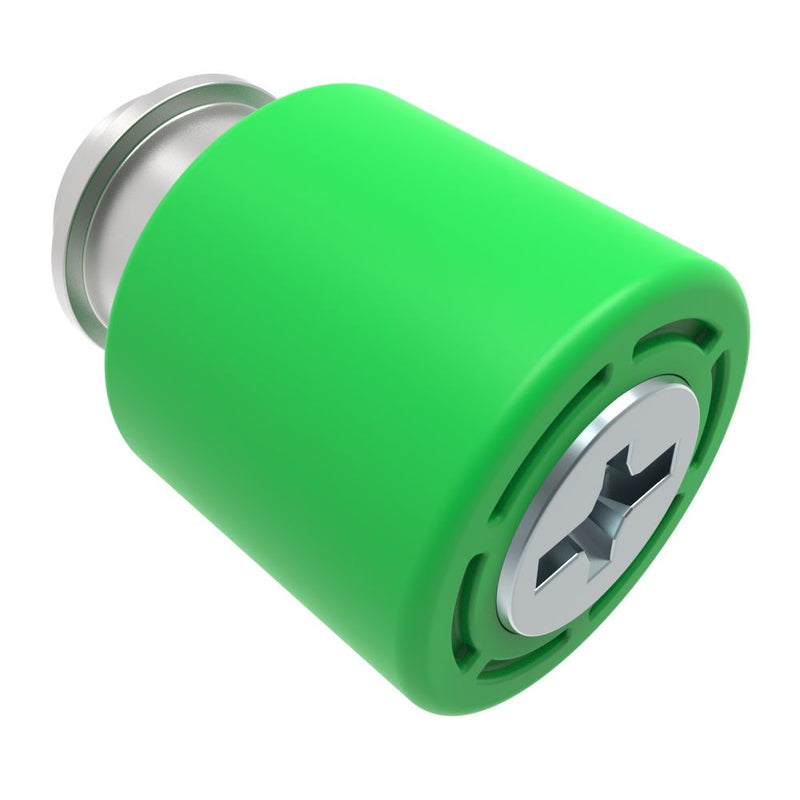 SOUTHCO Captive Screw, 6-32 Thread, Surface Mount Technology, Phillips/Slot Combination, Smooth Green Knob [4C-SM-2311-N014-R]