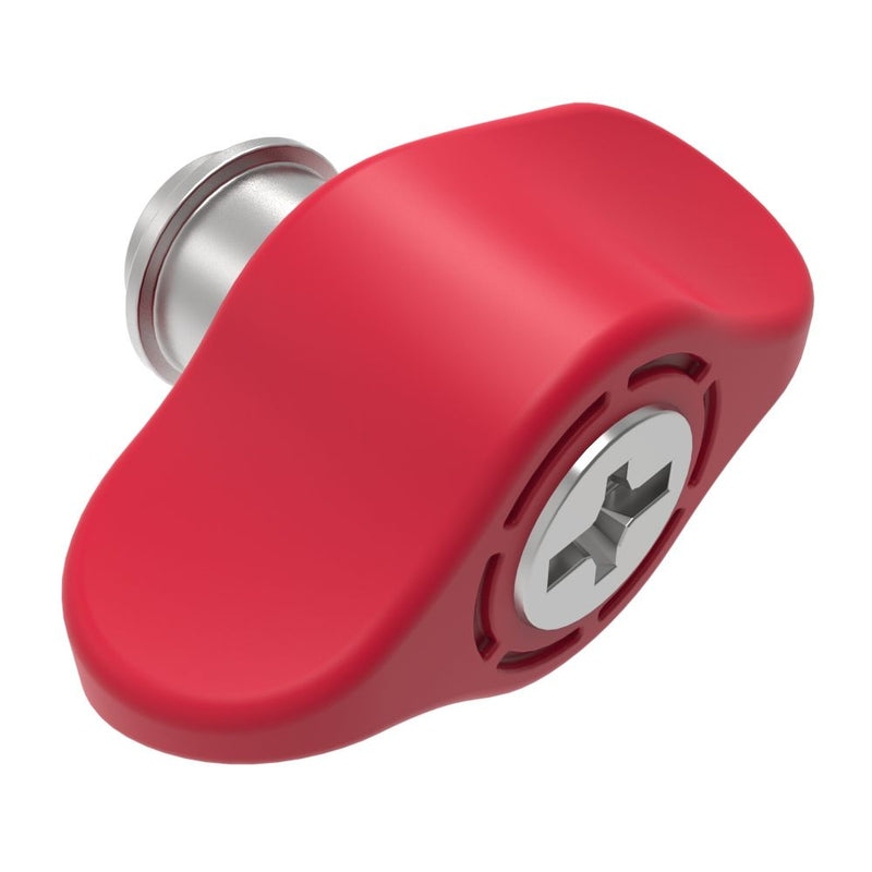 SOUTHCO Captive Screw, 6-32 Thread, Surface Mount Technology, Phillips/Slot Combination, Wing Knob, Red [4C-SM-2321-W013-R]
