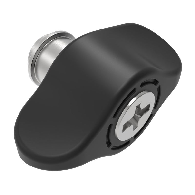 SOUTHCO Captive Screw, 6-32 Thread, Surface Mount Technology, Phillips/Slot Combination, Wing Knob, Black [4C-SM-2321-W000-R]