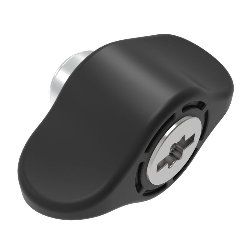 SOUTHCO Captive Screw, 6-32 Thread, Press-in, TORX®/Slot Combination, Wing Knob, Black [4C-TS-06-2P0-W000]