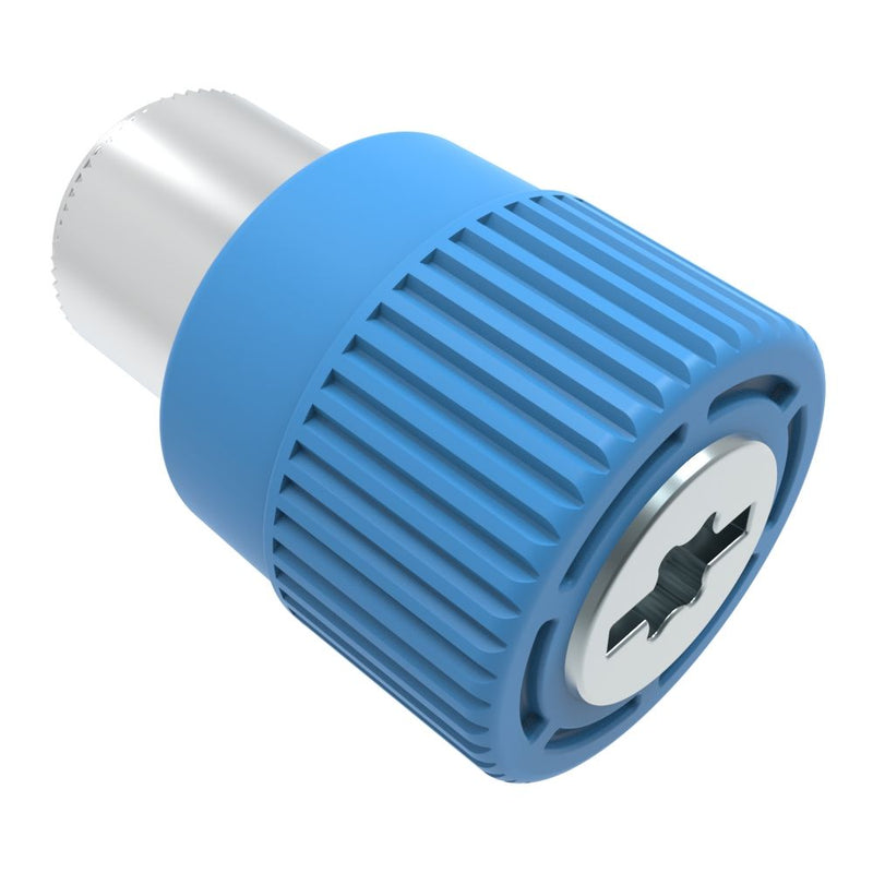 SOUTHCO Captive Screw, 4-40 Thread, Press-in, TORX®/Slot Combination Blue Knob [4C-TS-04-1P0-K008]