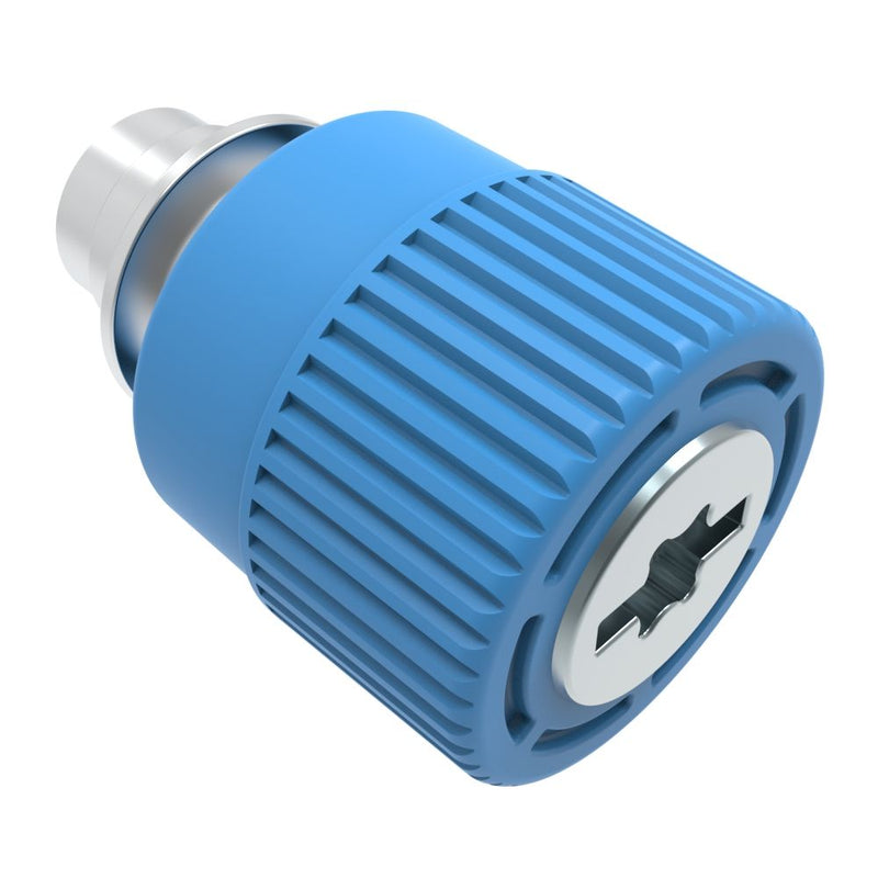 SOUTHCO Captive Screw, 10-32 Thread, Floating, TORX®/Slot Combination Blue Knob [4C-TS-10-4T3-K008]