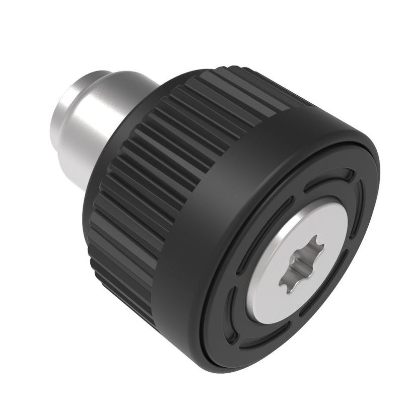 SOUTHCO Captive Screw, M3 Thread, Flare-in, TORX Thread, Knurled Black Knob [4D-T1-57F40-K000]