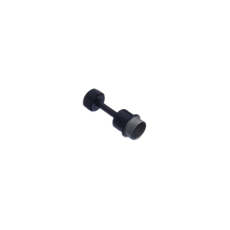 SOUTHCO Captive Screw, M5 X 0.8, Flare-in, Slotted Recess, Knurled Black Knob [51-76-714-26]
