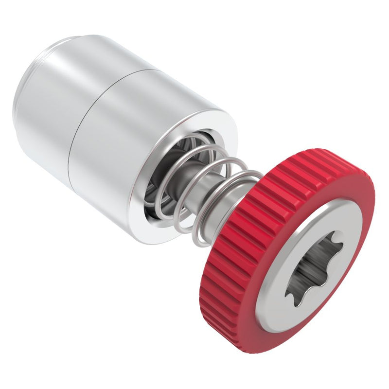 SOUTHCO Captive Screw, 4-40 Thread, Press-in, TORX®, Knurled Red Knob [52-15-51-4-013]
