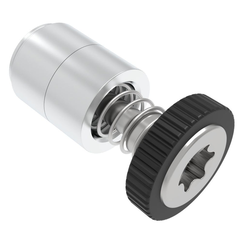 SOUTHCO Captive Screw, M3 X 0.5, Press-in, TORX®, Knurled Black Knob [52-35-51-4-000]