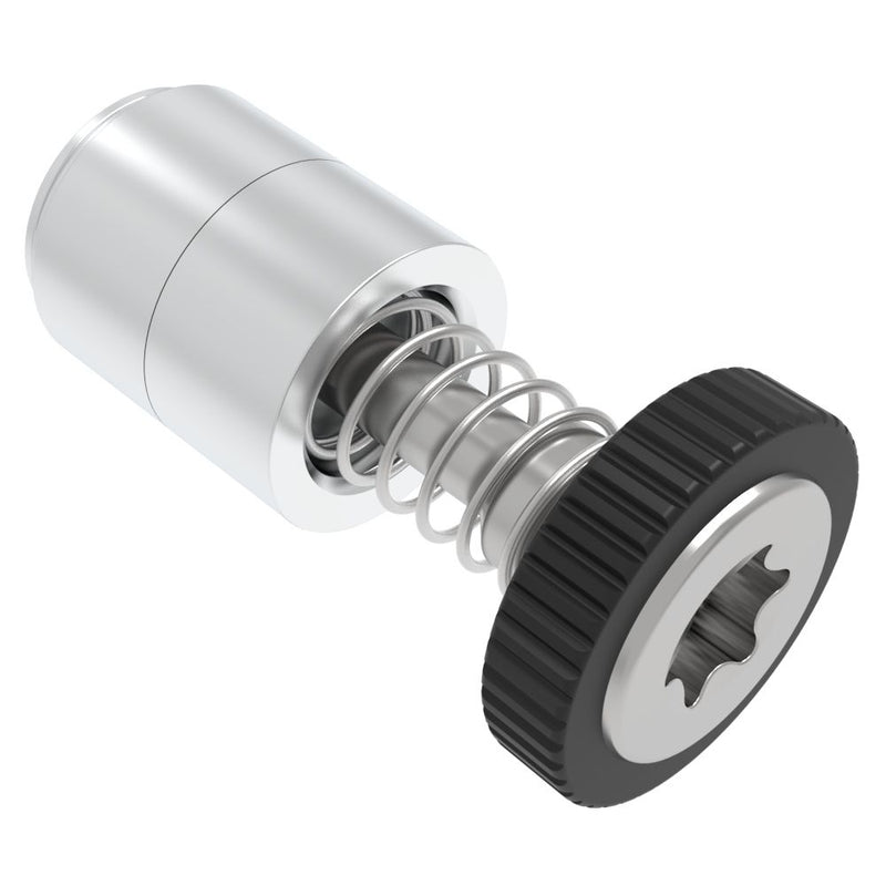 SOUTHCO Captive Screw, M3 X 0.5, Press-in, TORX®, Knurled Black Knob [52-35-53-4-000]