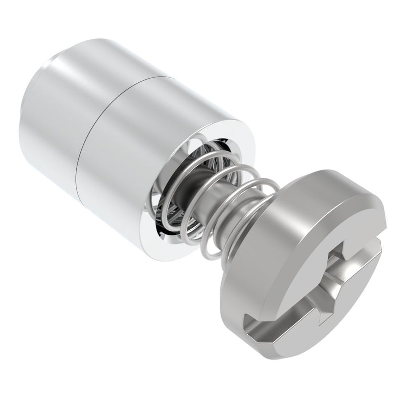 SOUTHCO Captive Screw, M3 X 0.5, Flare-in, Phillips/Slot Combination, Smooth Bright Knob [52-3A-11-4]