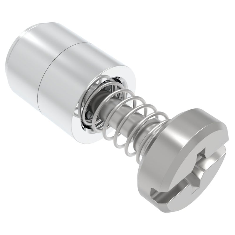SOUTHCO Captive Screw, M3 X 0.5, Press-in, Phillips/Slot Combination, Smooth Bright Knob [52-3A-53-4]