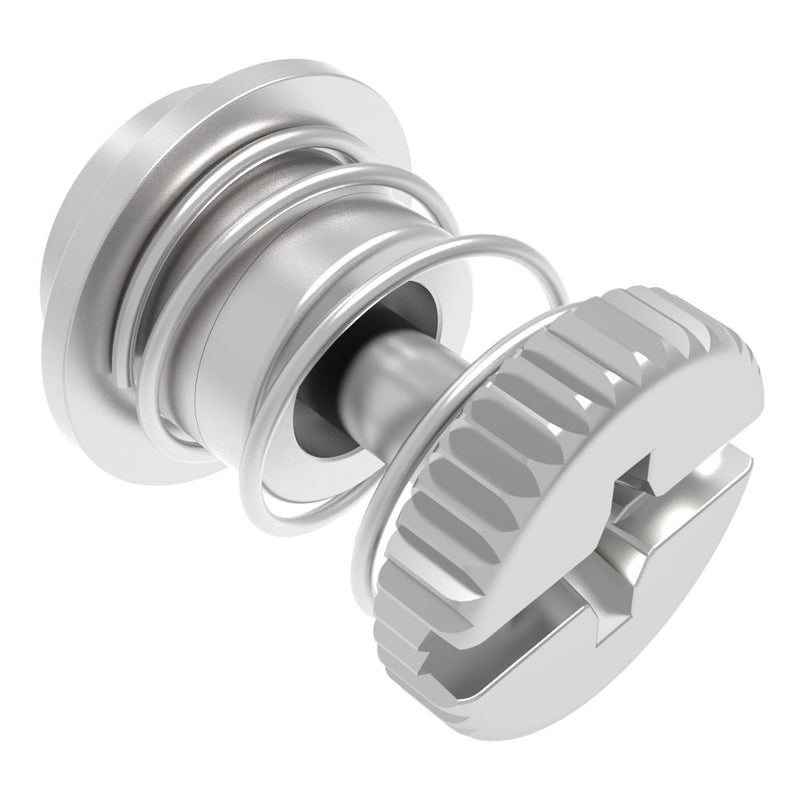 SOUTHCO Captive Screw, M3 X 0.5 Thread, Surface Mount Technology, Phillips/Slot Combination, Knurled Bright Knob [52-SM-A3311-K-R]