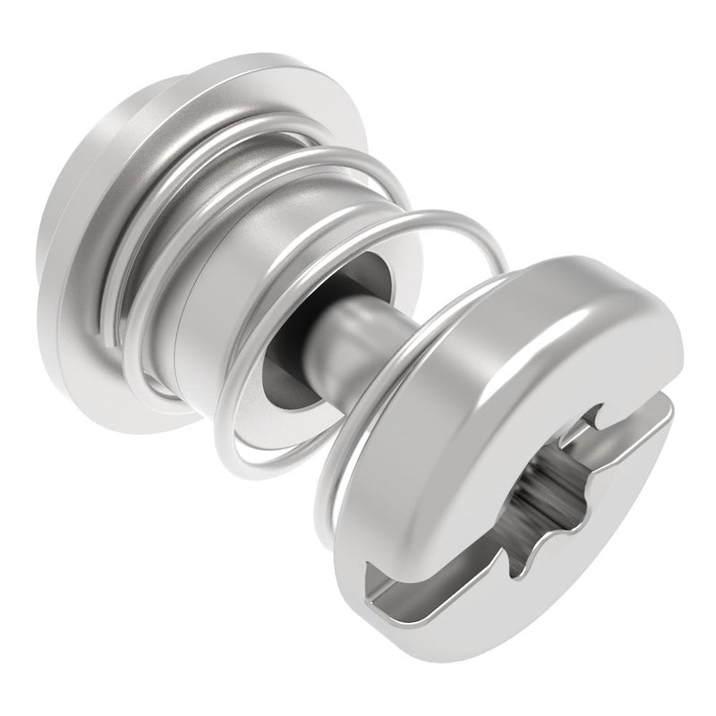 SOUTHCO Captive Screw, M3 X 0.5 Thread, Surface Mount Technology, TORX®/Slot Combination, Smooth Bright Knob [52-SM-A3411-N-R]