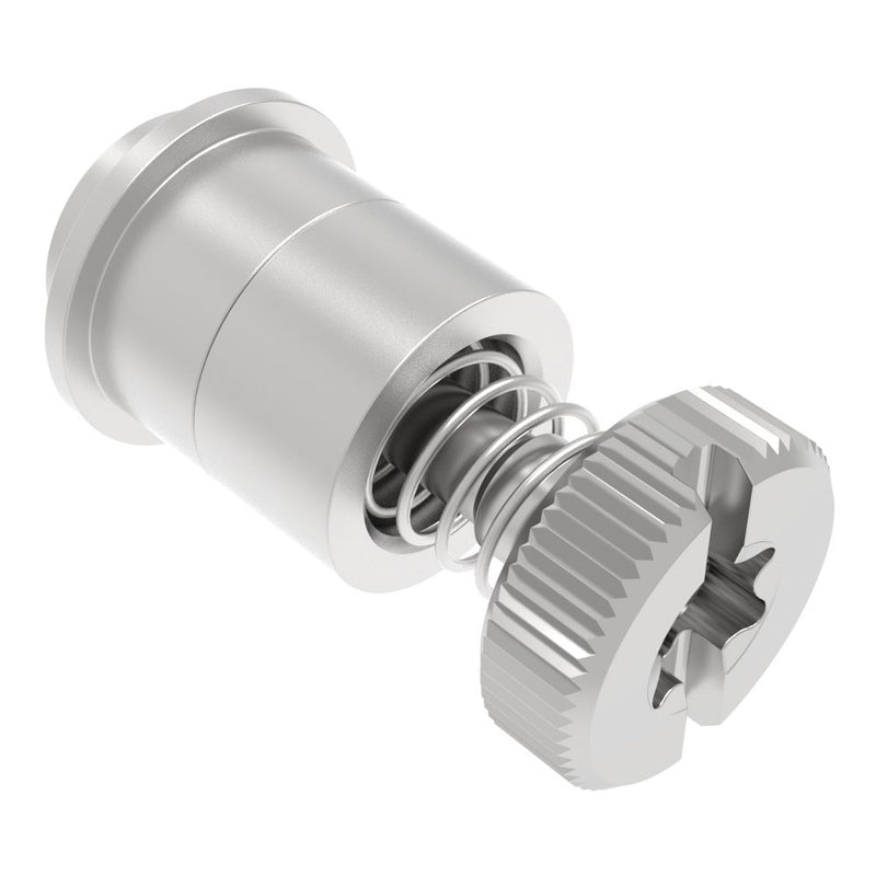 SOUTHCO Captive Screw, 4-40 Thread, Surface Mount Technology, TORX®/Slot Combination, Knurled Bright Knob [52-SM-1421-K-R]