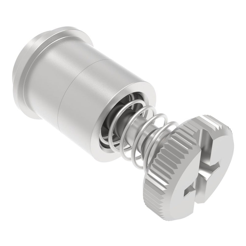 SOUTHCO Captive Screw, 6-32 Thread, Surface Mount Technology, Phillips/Slot Combination, Knurled Bright Knob [52-SM-2311-K-R]