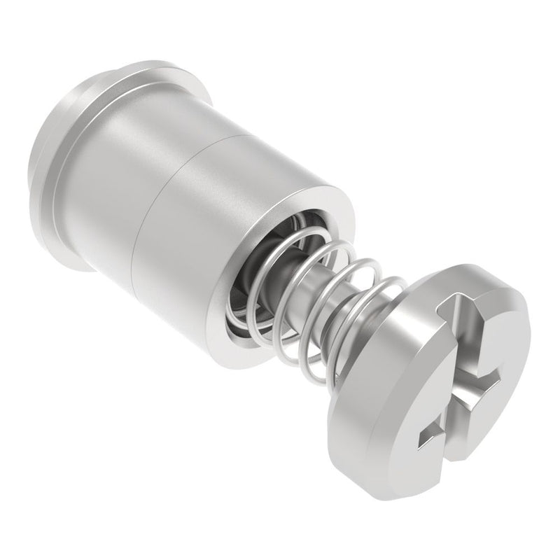 SOUTHCO Captive Screw, 6-32 Thread, Surface Mount Technology, Phillips/Slot Combination, Smooth Bright Knob [52-SM-2311-N-R]
