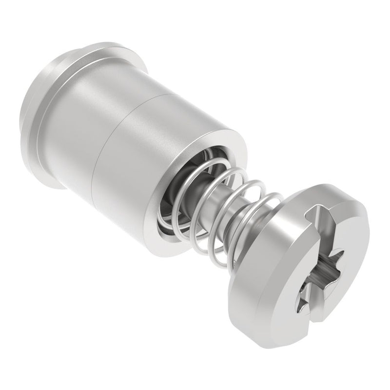 SOUTHCO Captive Screw, 6-32 Thread, Surface Mount Technology, TORX®/Slot Combination, Smooth Bright Knob [52-SM-2411-N-R]
