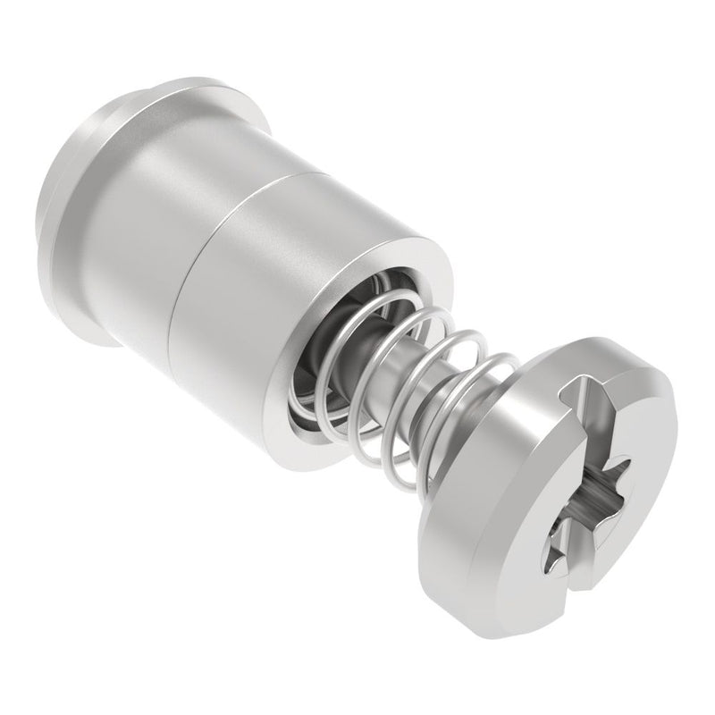 SOUTHCO Captive Screw, 6-32 Thread, Surface Mount Technology, TORX®/Slot Combination, Smooth Bright Knob [52-SM-2421-N-R]