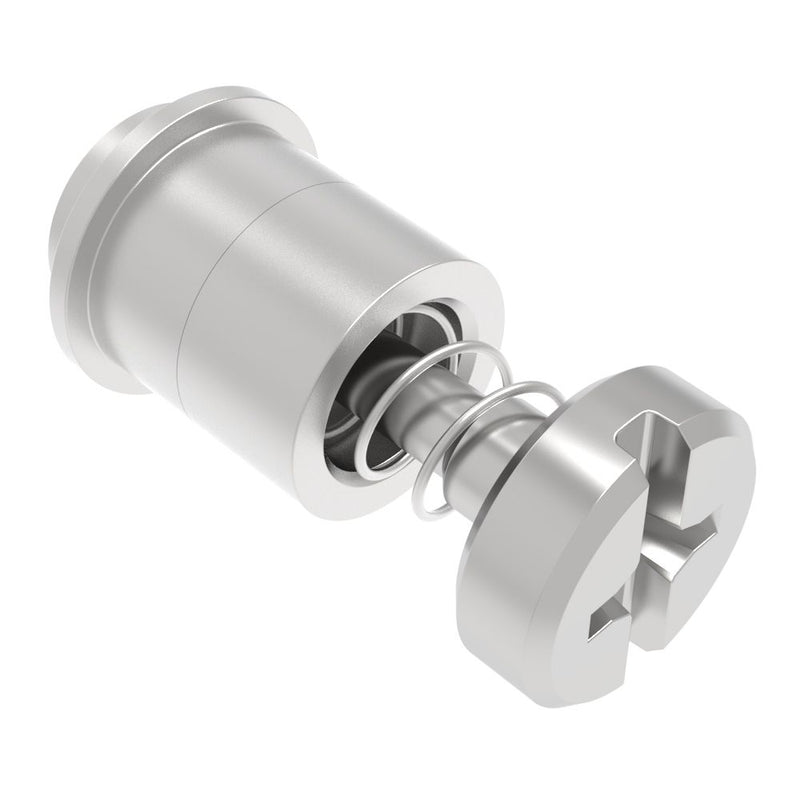 SOUTHCO Captive Screw, M3 X 0.5, Surface Mount Technology, Phillips/Slot Combination, Smooth Bright Knob [52-SM-3321-N-R]