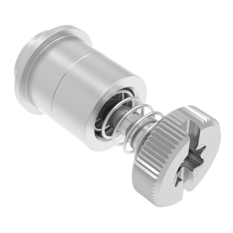 SOUTHCO Captive Screw, M3 X 0.5, Surface Mount Technology, TORX®/Slot Combination, Knurled Bright Knob [52-SM-3411-K-R]