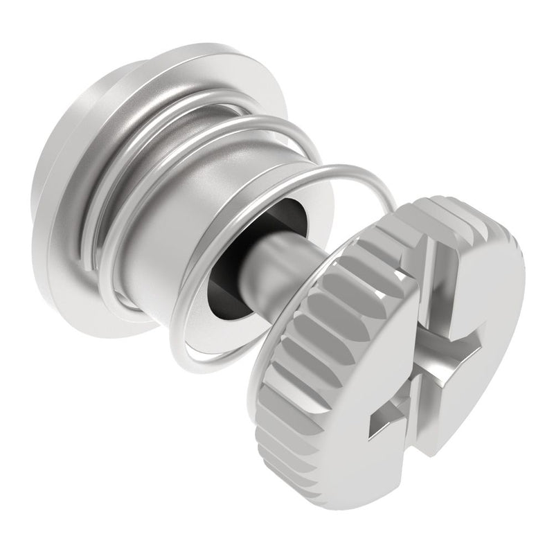 SOUTHCO Captive Screw, 4-40 Thread, Surface Mount Technology, Phillips/Slot Combination, Knurled Bright Knob [52-SM-A1311-K-R]