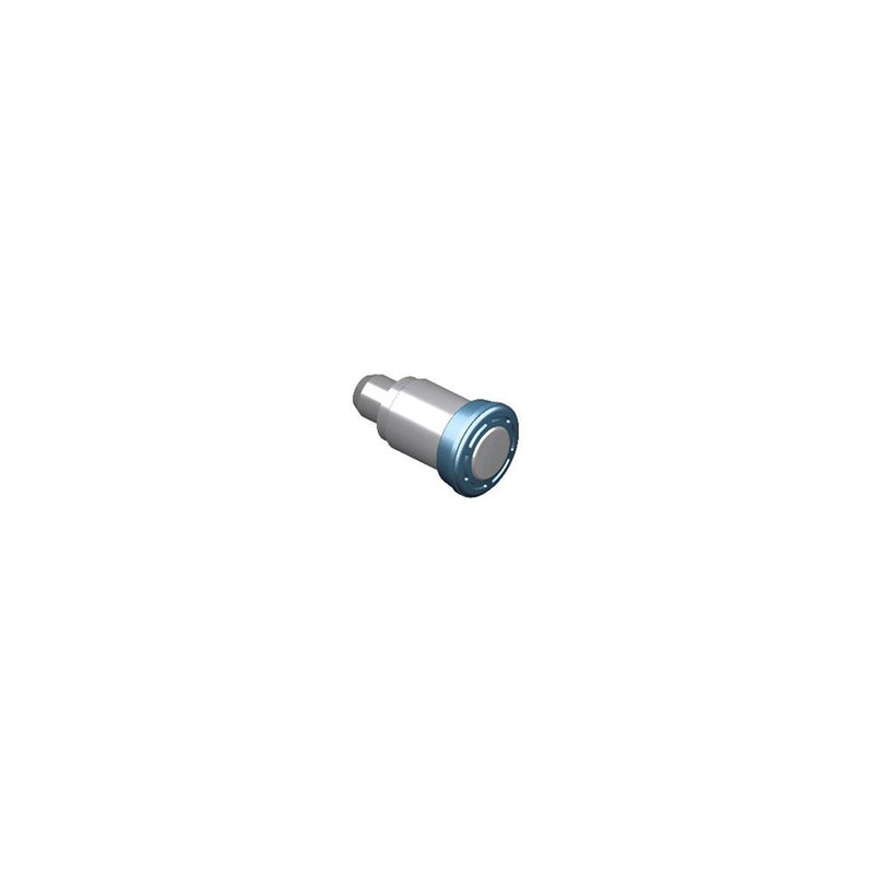 SOUTHCO Spring Loaded Plunger, Flare-in, Miniature Size, Without hold-open feature, Steel, Blue Knob [56-120-2-008]