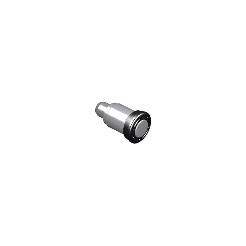 SOUTHCO Spring Loaded Plunger, Flare-in, Small Size, With hold-open feature, Steel, Black Knob [56-171-1-000]