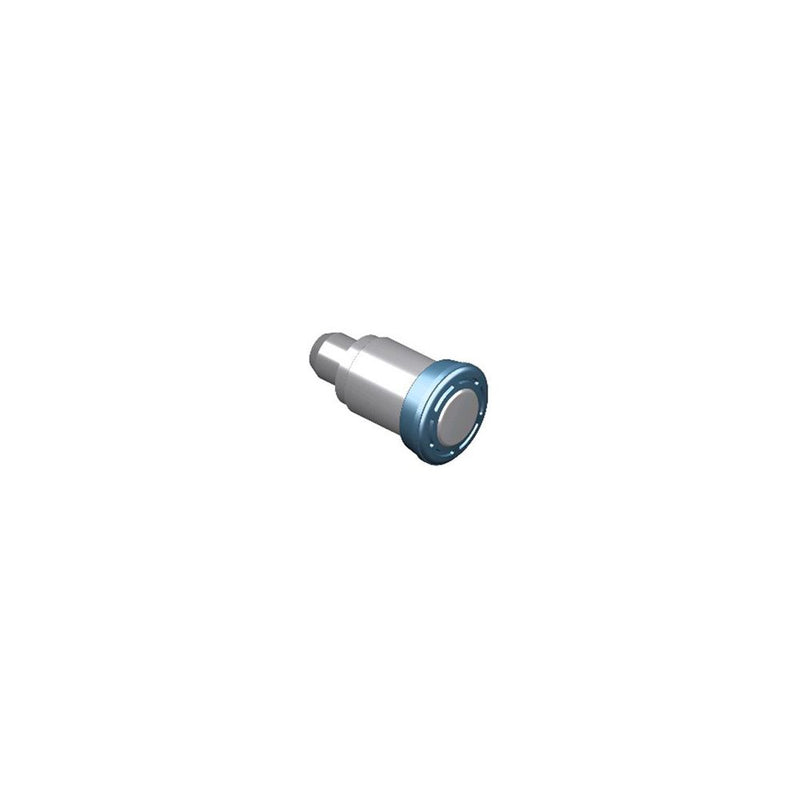 SOUTHCO Spring Loaded Plunger, Flare-in, Small Size, With hold-open feature, Steel, Blue Knob [56-171-1-008]