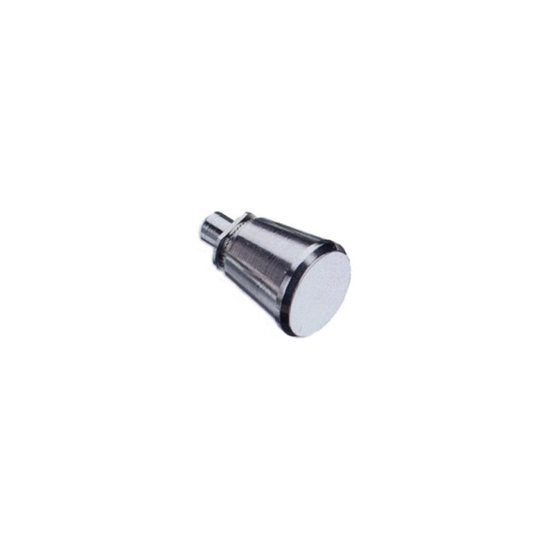 SOUTHCO Spring Loaded Plunger, Thread-In, Large Size, Without hold-open feature, Steel, Bright Knob [56-99-197-20]