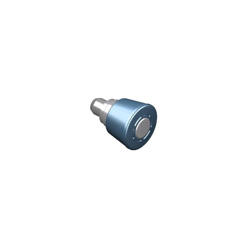 SOUTHCO Spring Loaded Plunger, Flare-in, Large Size, Without hold-open feature, Steel, Blue Knob [56-270-1-008]
