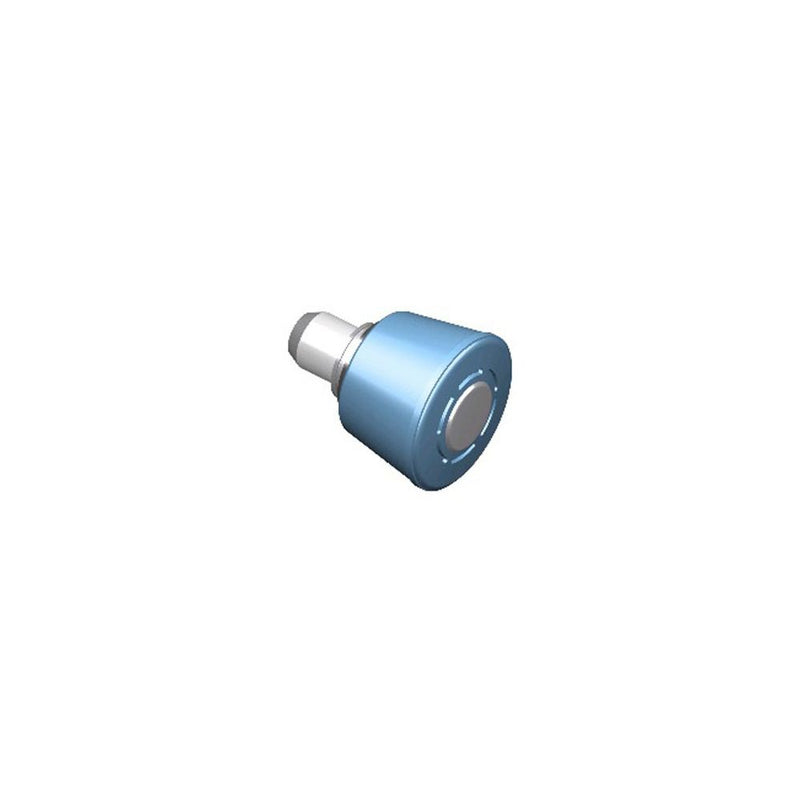 SOUTHCO Spring Loaded Plunger, Press-in, Large Size, Without hold-open feature, Steel, Blue Knob [56-260-008]