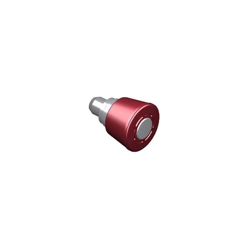 SOUTHCO Spring Loaded Plunger, Flare-in, Large Size, Without hold-open feature, Steel, Red Knob [56-270-2-013]