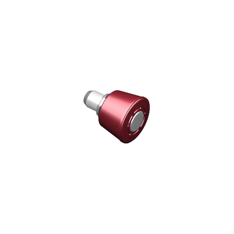 SOUTHCO Spring Loaded Plunger, Press-in, Large Size, Without hold-open feature, Steel, Red Knob [56-260-013]