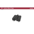 SOUTHCO Surface Mount Hinge, 40 mm size, with Mounting Holes, Nylon, Black [EH-5B-4TW4-20]