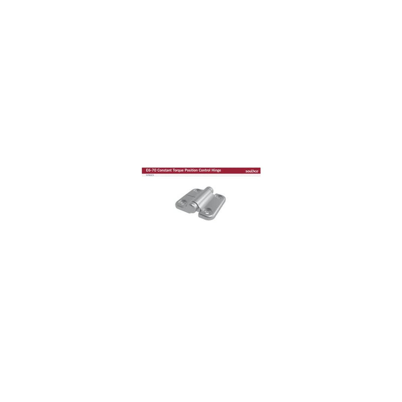 SOUTHCO Constant Torque Hinge, Symmetric, Forward Torque 2.3 N-m, Reverse Torque 3.39 N-m, Large Size, Stainless Steel 316, Passivated [E6-70-430R-24]